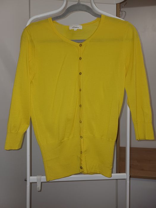 Pulover cardigan lana merinos casmir S M L