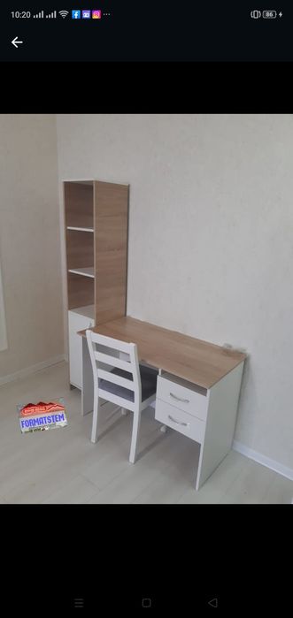 Стол письменный компьютерный с пеналом полочным