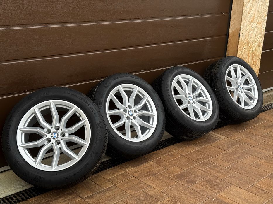 Roti complete iarnă BMW X5 X6 G05 G06 — Jante OE Style 734 + Continental WinterContact 265/50 R19