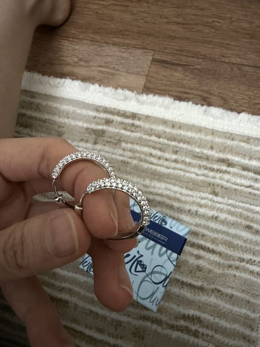 Серьги Сваровски