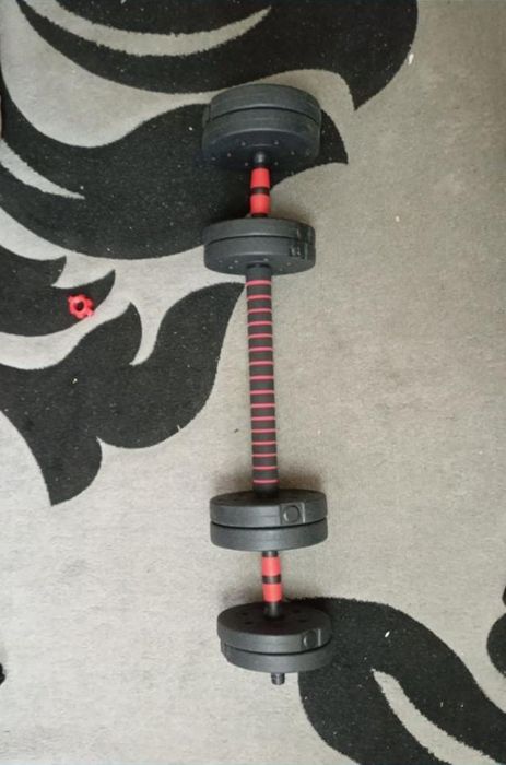 Набор гантелей и штанги