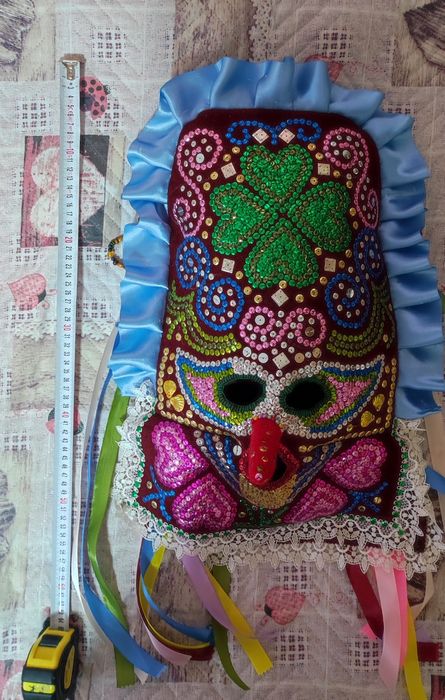 Кукерска гугла маска, нова, декорация, изкуство