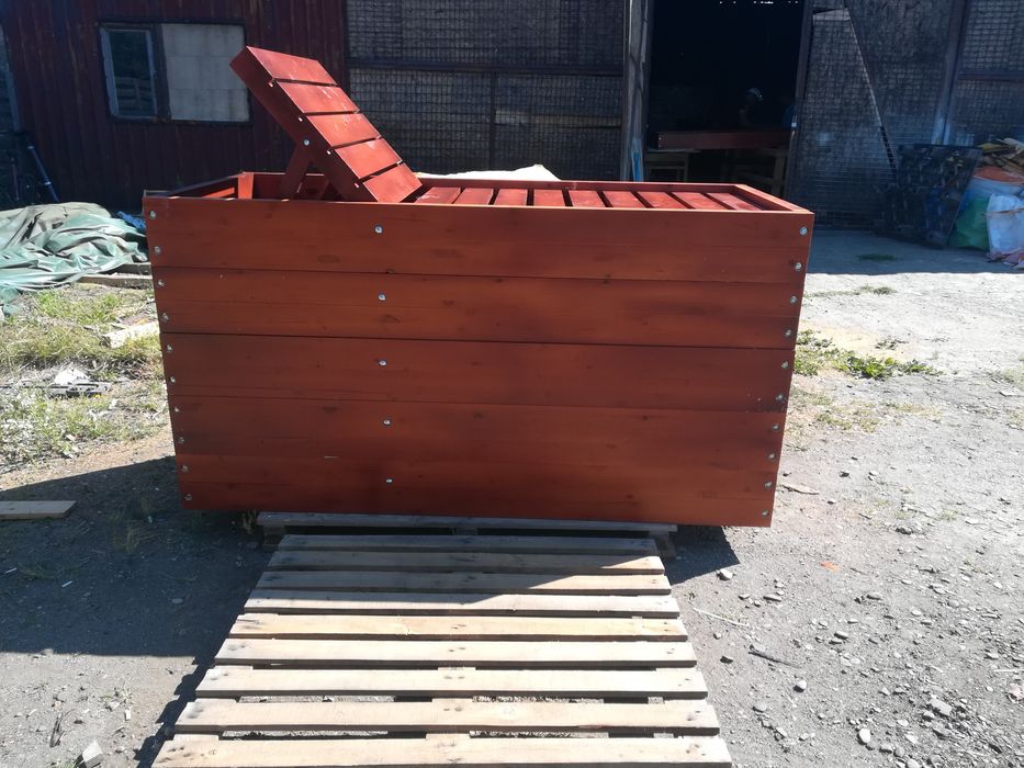 Reducere 20%Sezlong plaja lemn masiv PIN NORDIC 500lei