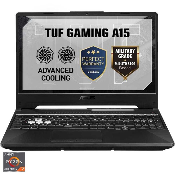 Laptop Gaming ASUS TUF A15 Ryzen 7 7445HS RTX 3050 16GB DDR5 144Hz