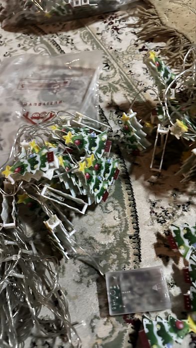 Гирлянды декор для ёлки