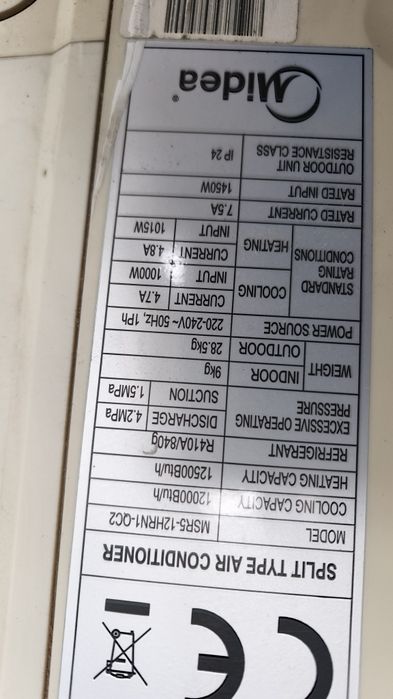 Aer conditionat 12000 BTU Midea