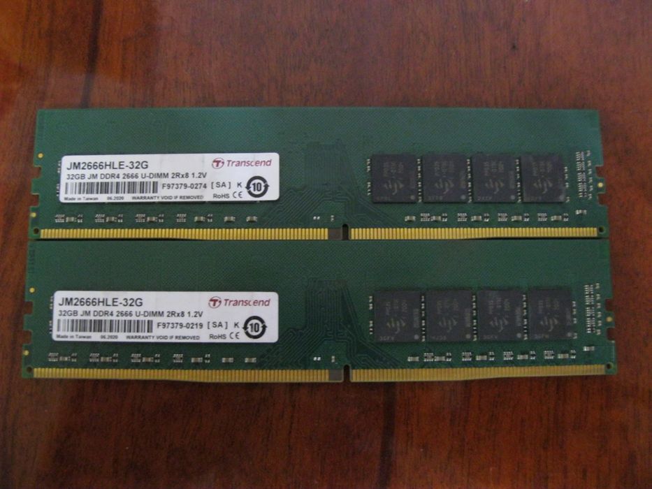 Ddr4 transcend  32 gb 2666