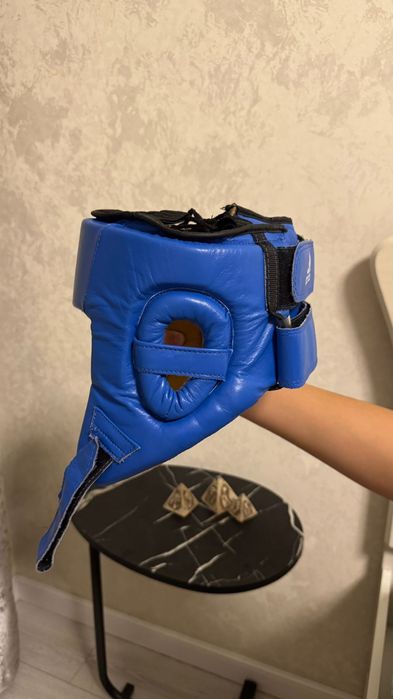 Боксерский шлем синий