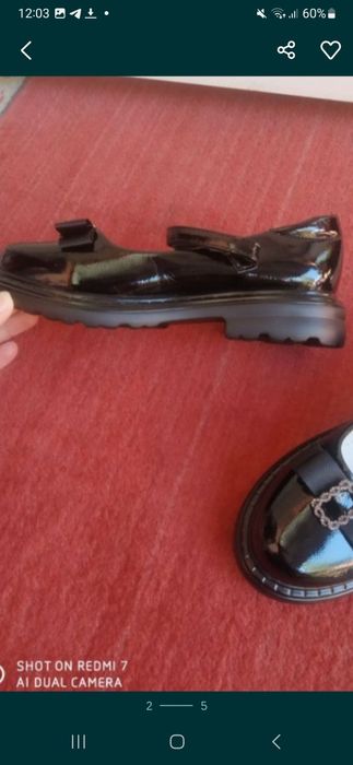 Туфли черные детский