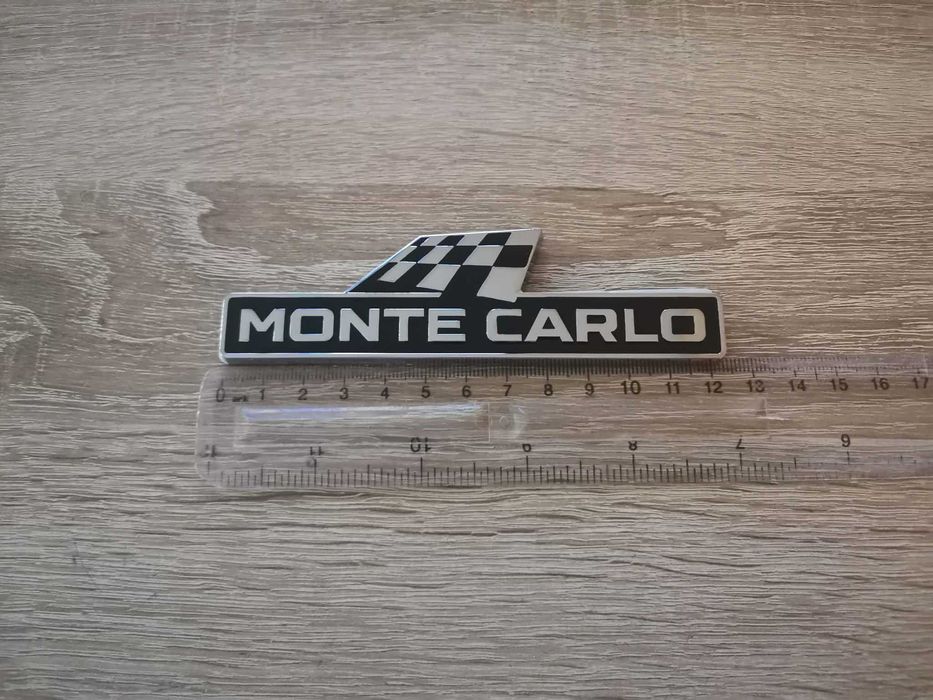 емблема Skoda Monte Carlo черно със сребристо