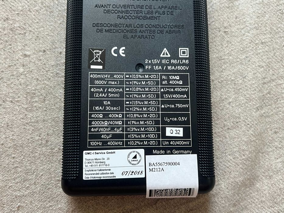 Multimetru profesional Gossen Metrawatt METRA MAX 12 cu accesorii