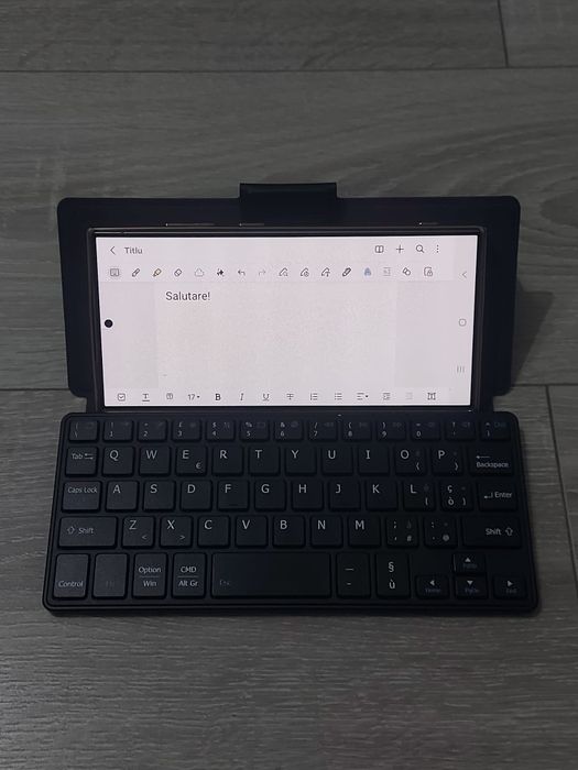 Tastatură Bluetooth CACOE mini, pliabilă, cu suport telefon