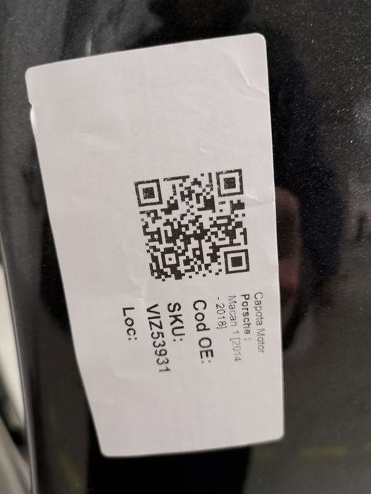 Capota Motor Porsche  Macan 1 2014 2015 2016 2017 2018 Originala In St