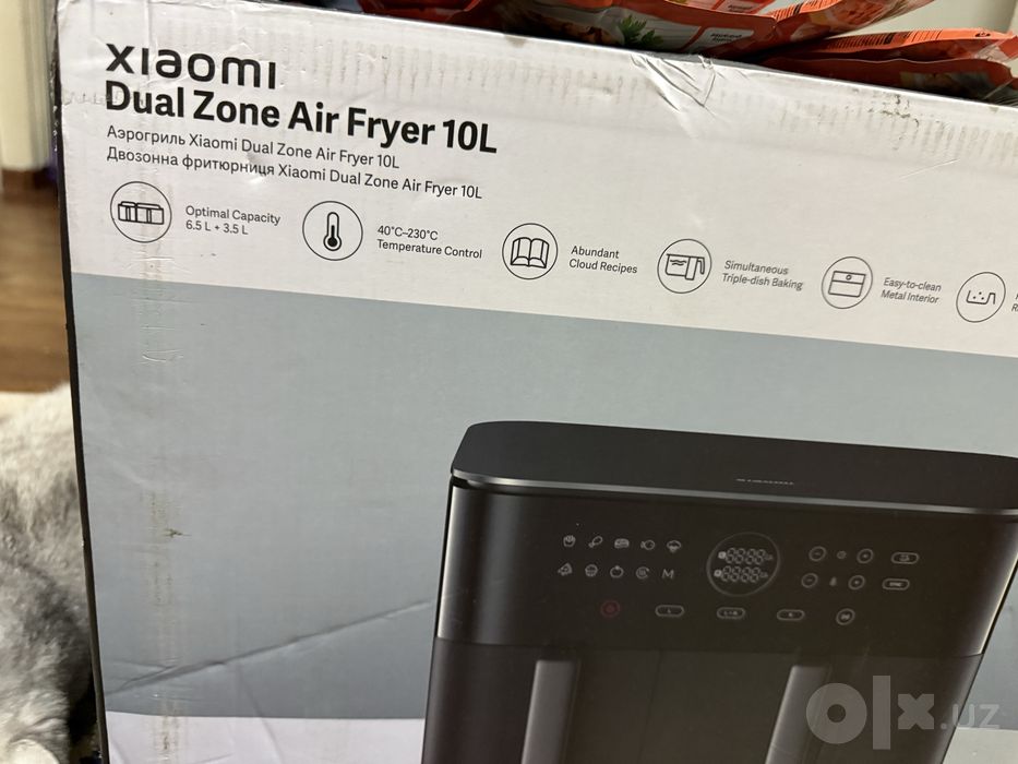 Новый Аэрогриль Xiaomi Dual Zone Air Fryer 10L / Гарантия 6 мес