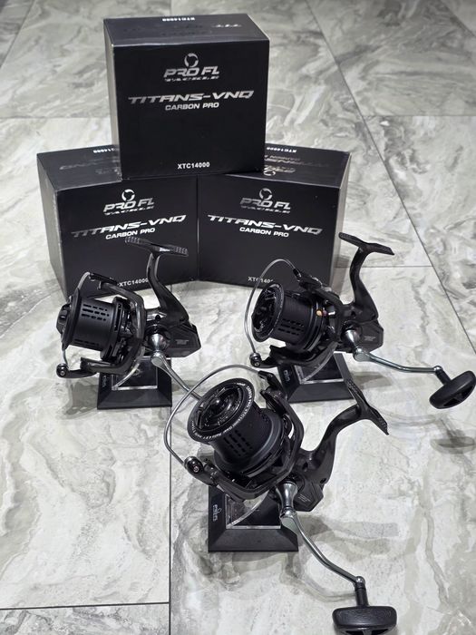 SET 3 Mulinete PRO FL Titans-VNQ CARBON XTC 14000 NEw 2026