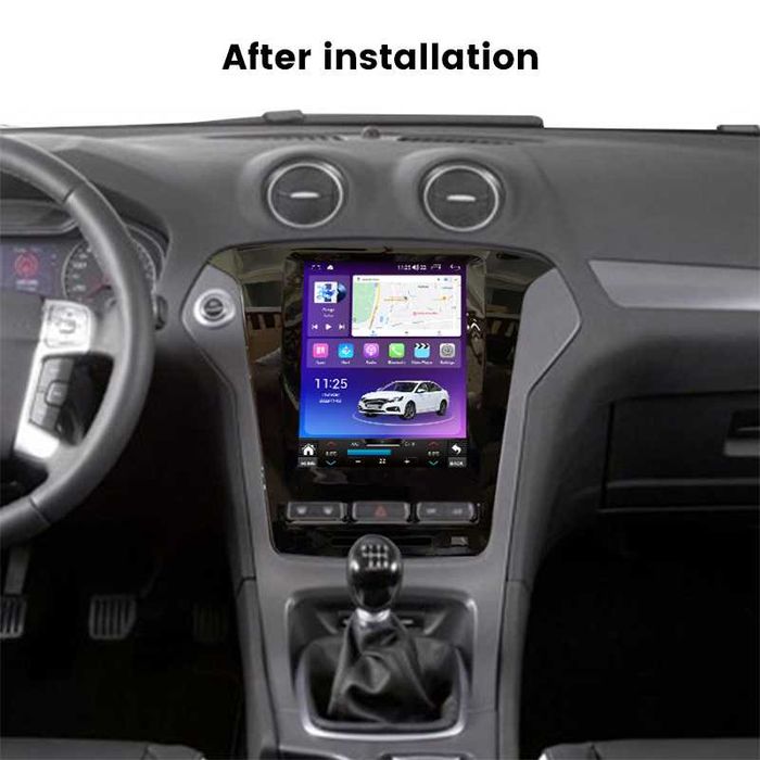 Navigatie Android TESLA Ford Mondeo 2011 -2014 1/6 Gb Ram Waze Carplay