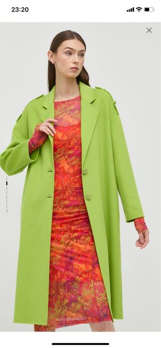 Вълнено палто Patrizia Pepe ,кашмирен пуровер Rotate