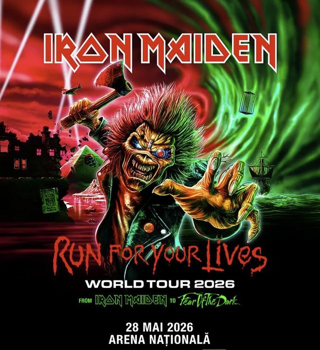Vand 2 bilete la Iron Maiden, Arena Nationala 28 mai 2026