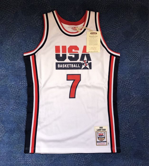 Mitchell & Ness Authentic Jersey Team USA 1992 #7 Larry Bird - М
