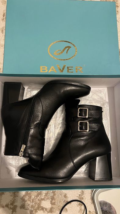 кожаные ботильоны BAVER, 38 размер