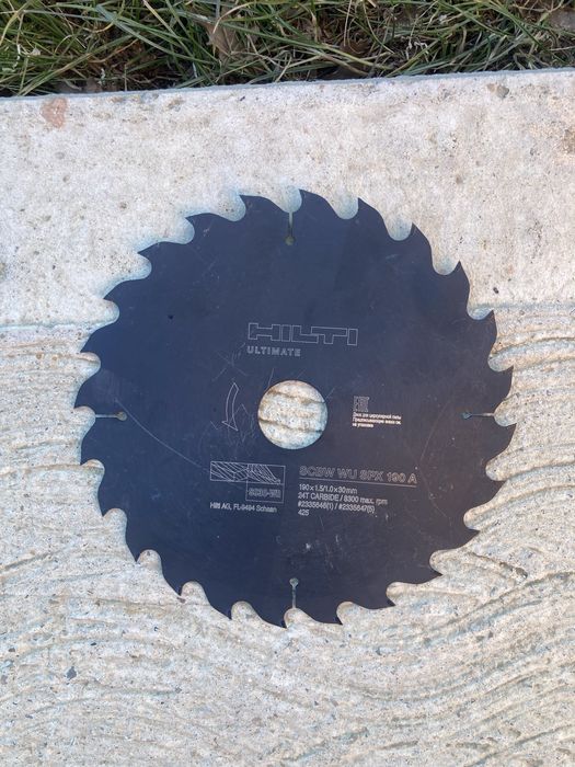 Panza Lemn Circular Hilti SCBW WU SPX 190A Germania