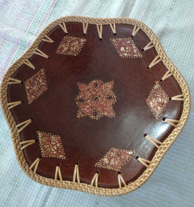 Ваза хрусталь и керамика