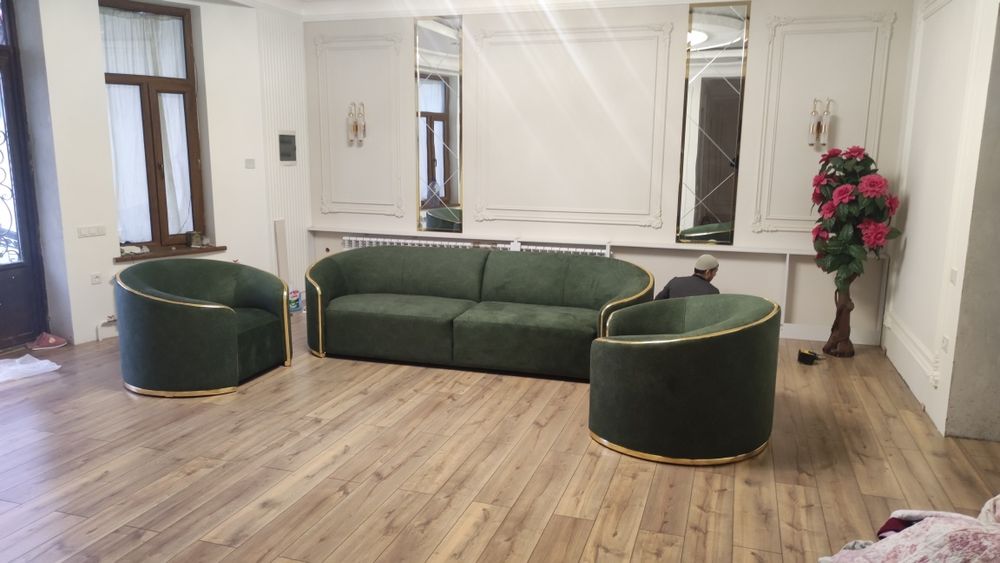 Mehmonhona va hol uchun. Yumshoq mebellar. Buyurtma asosida.