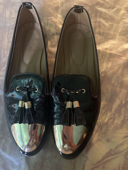 Pantofi casual piele lacuita