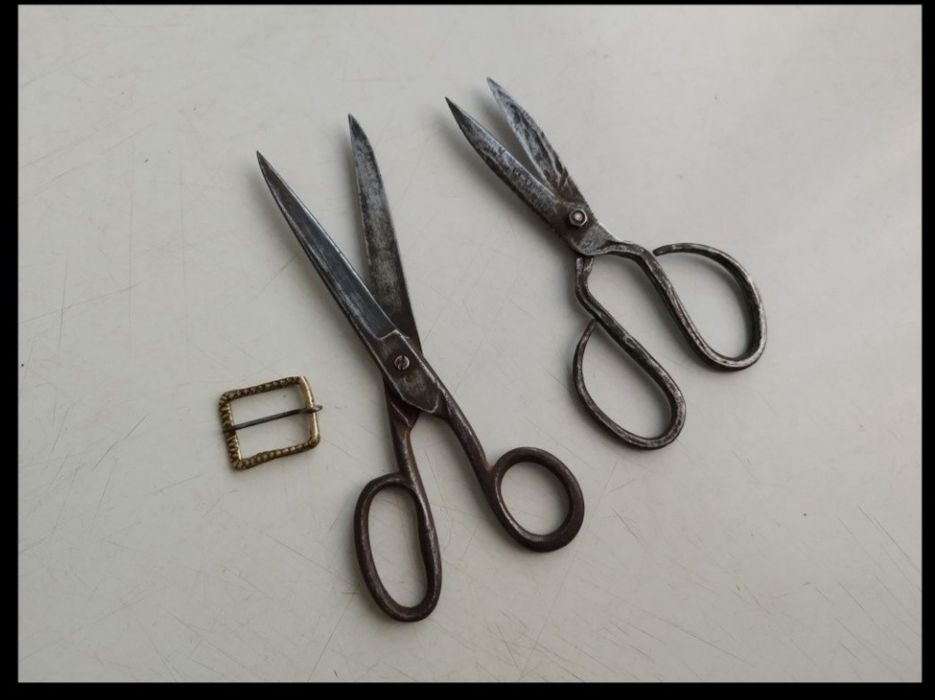 Стара метална кошница за яйца, Стара ножица, тока