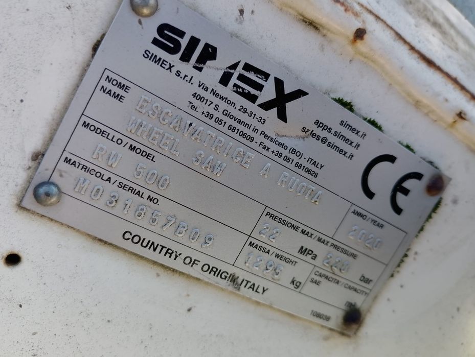 Freză asfalt beton simex pl 4520 roată săpat simex rw 500