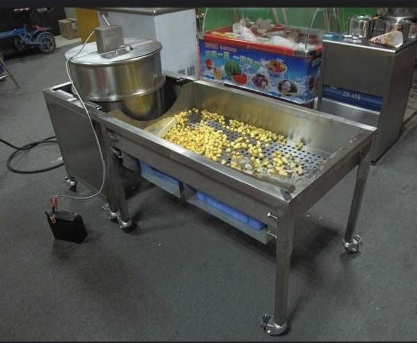 Линия за производство на ядки, пуканки и други  храни.