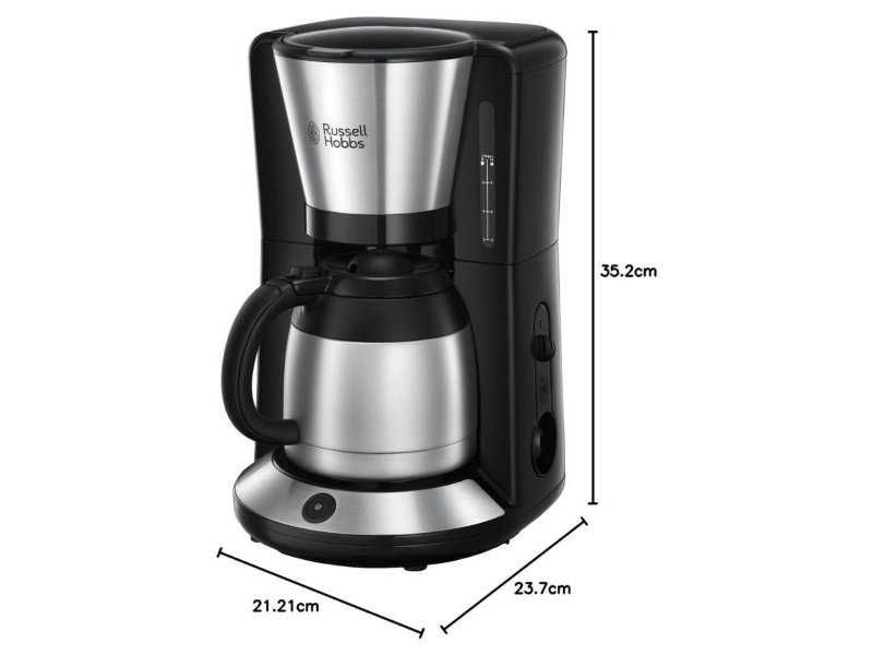 Кафемашина за Шварц Кафе с Термокана Russell Hobbs Adventure 24020-56 – 1L, 1100W