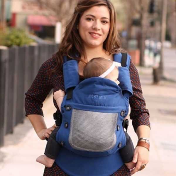 Детски / бебешки слинг син, Moby Aria blue