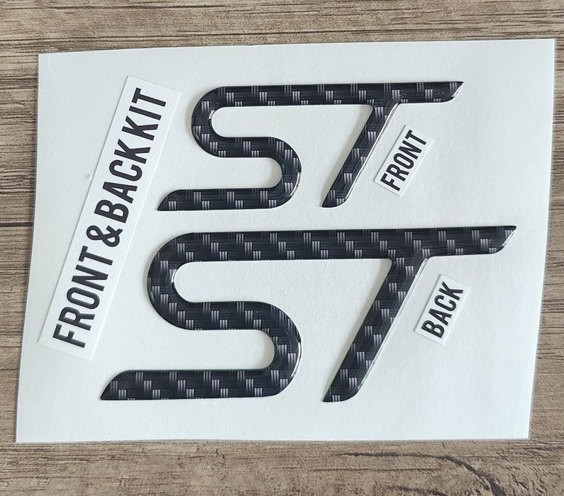 Gel badge Ford Focus ST & Ford Fiesta ST & Ford Puma ST | Carbon fiber