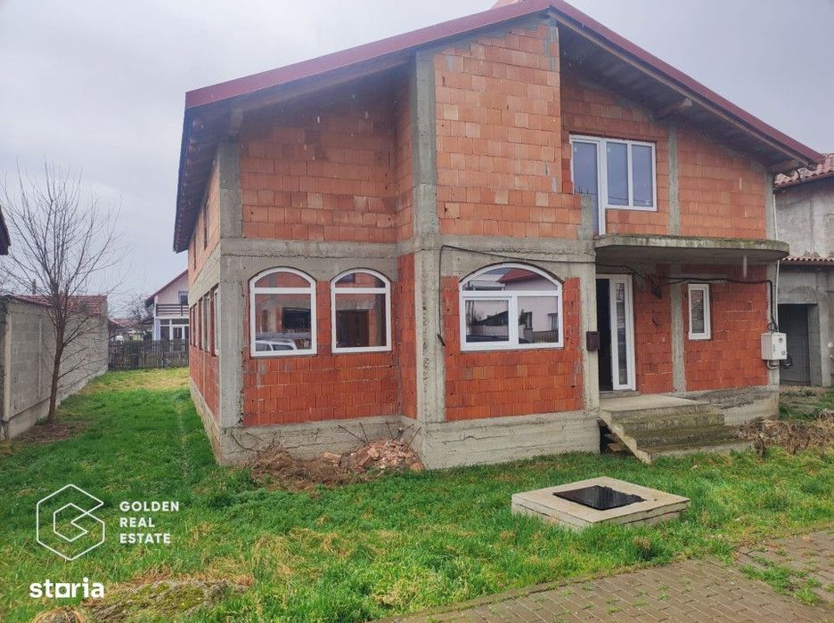Casa la rosu, nou construita, Sagu/ sau schimb cu apartament