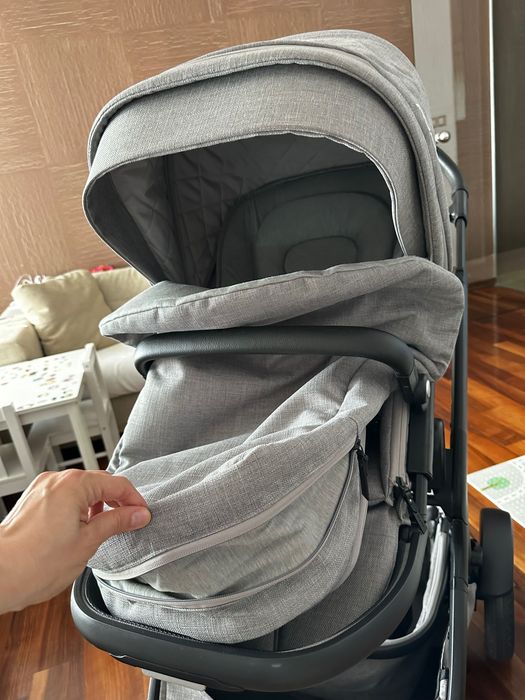 NUNA Travel System Demi Grow Double Stroller + Pipa Next За породени деца или близнаци / Комбинирана количка Нуна + столче за кола