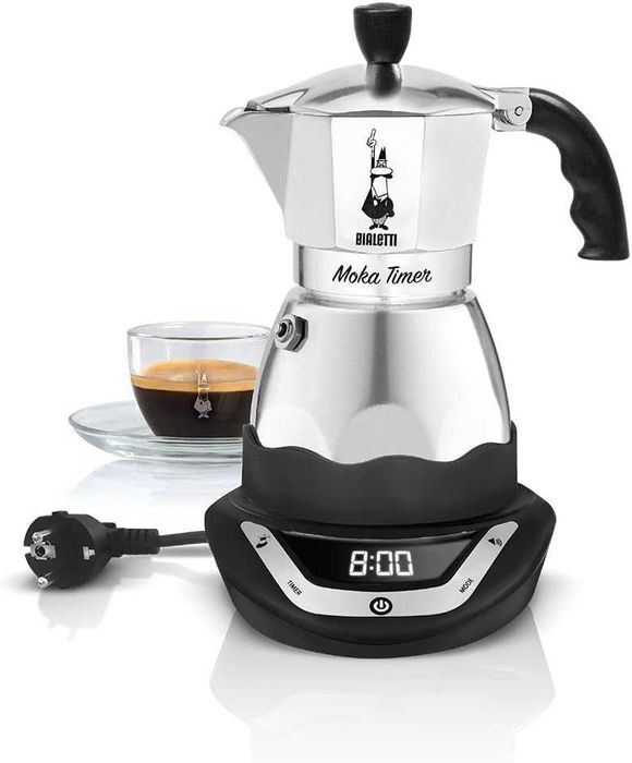Електрическа кафеварка Bialetti Moka Timer за 6 чаши кафе