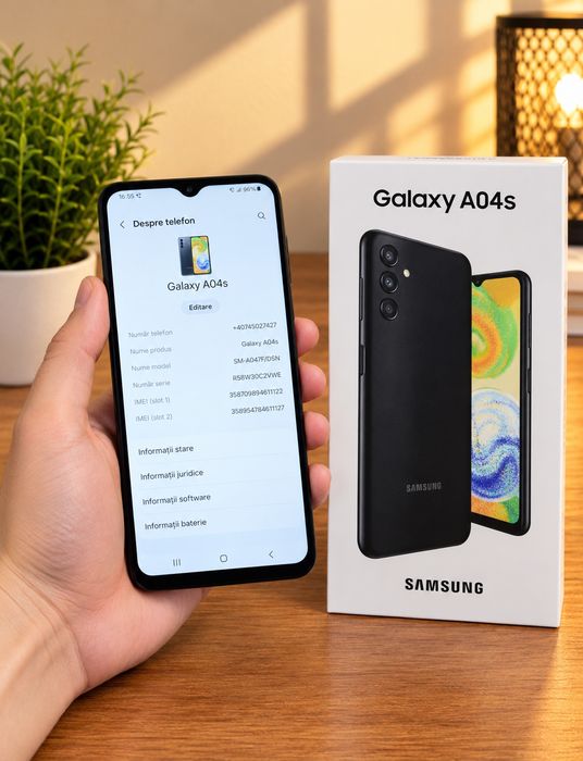 Telefon Samsung Galaxy A04s Impecabil ca Nou, Full Box, Dual SIM, 4G – Trimit Preț fix Nu schimb Predau Personal în Piatra Neamț- Bicaz