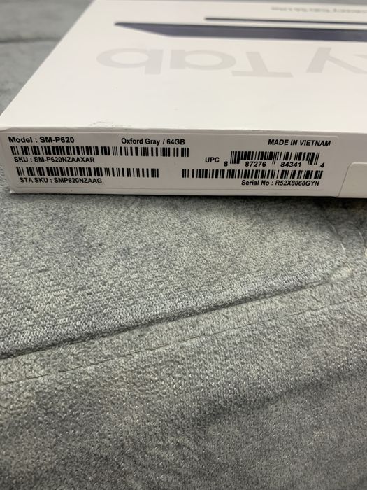 Запечатанный планшет Samsung Galaxy Tab S6 Lite, 10.4”, 4/64Gb, Wi-Fi