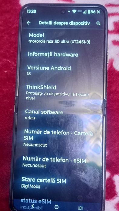 OFERTĂ , Motorola pliabil razr 50 ultra 12/512