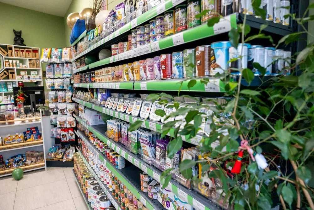 Стелажи за зоомагазин, Крайстенни стелажи, Островни стелажи, НОВИ