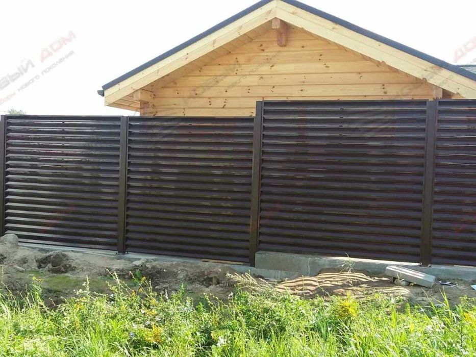 Забор жалюзи еврожалюзи