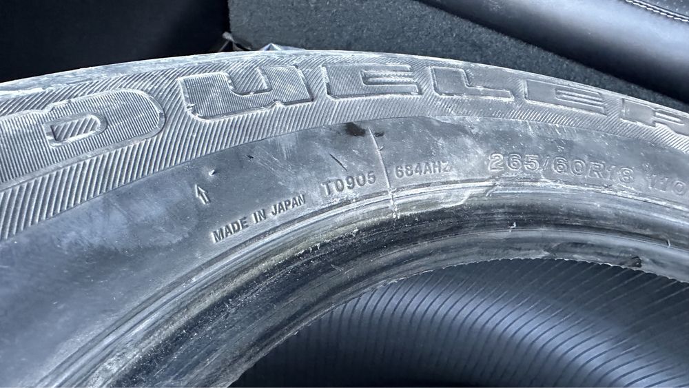 Резина летняя BRIDGESTON