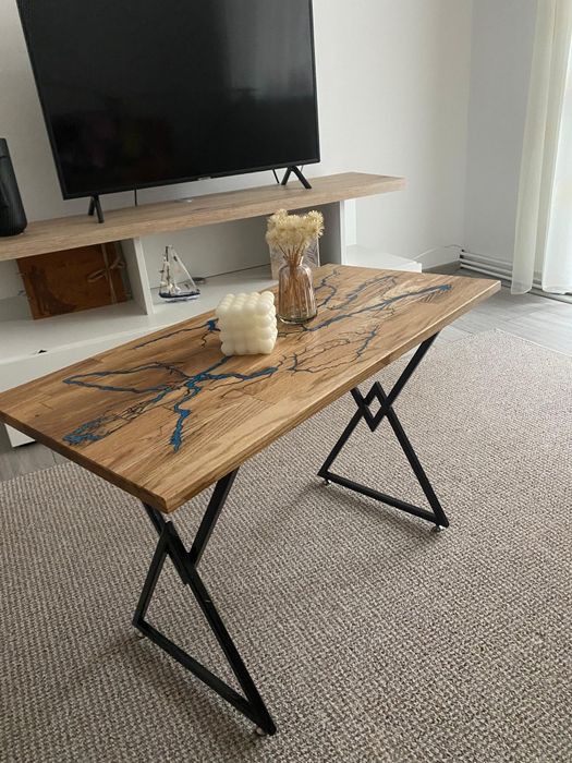 Masuta cafea unicat din stejar