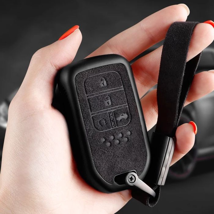 Велурен калъф за ключ Honda Hrv Civic Accord CR-V CRV HR-V