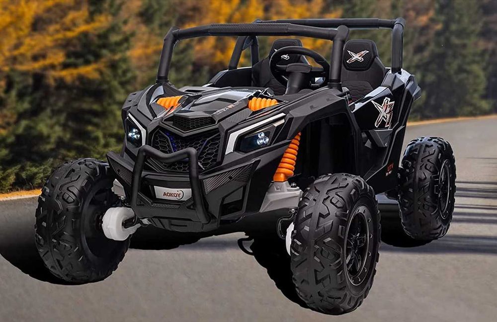 Акумулаторен Двуместен ДЖИП AOKOY 4x4 UTV 24v батерия С ДИСТАНЦИОННО