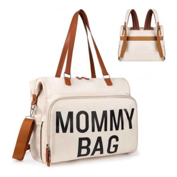 Geantă de voiaj tip rucsac Mommy Bag, material rezistent la apă, 40x38x18cm