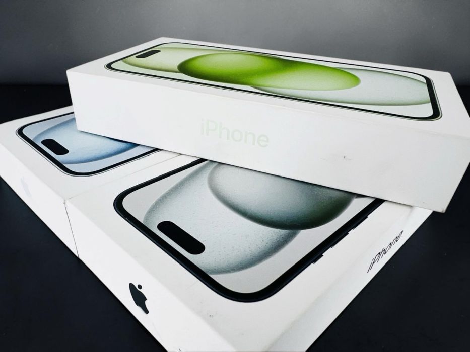 ЧИСТО НОВ! Apple iPhone 15 128GB Black / Blue / Green / Yellow / Pink Гаранция!