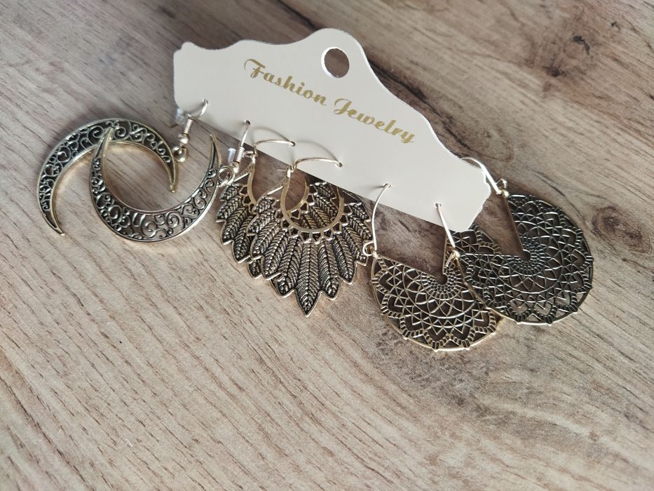 Дамски обеци - 3 чифта