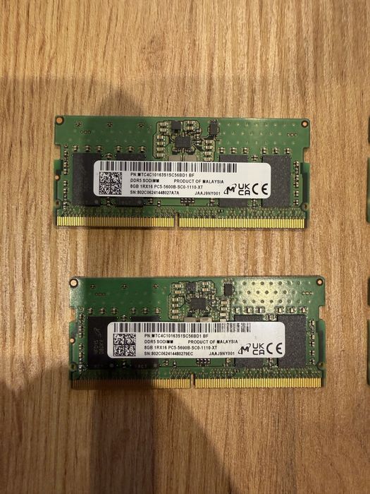Ram DDR5 8gb 4800-5600mhz за лаптоп